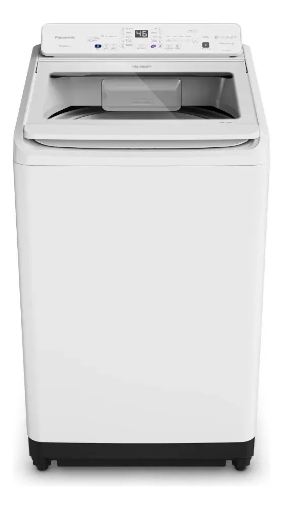 Máquina de ​lavar Intuitive+ Panasonic 19kg SmartSense Sistema Ciclone Dial Ciclo Pet Branca NA-F190A1W 127V
