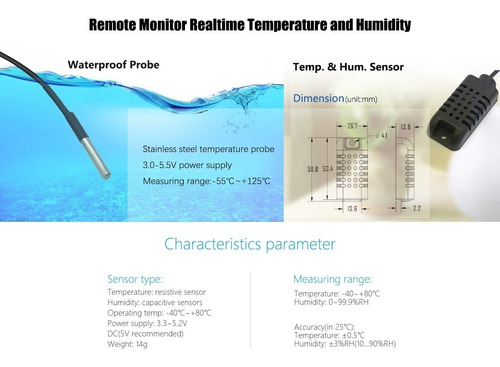 Imagen 4 de 8 de Sonoff Th16 Wifi Mide Temperatura Y Humedad