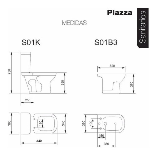 Imagen 8 de 10 de Combo Baño Sanitarios Loza Griferia Ibiza Lever Metal Cromo