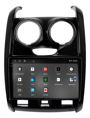 Multimidia Duster 15/19 9p Octacore Carplay 8gb 256gb Tpros