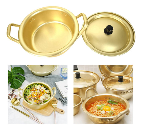 Imagen 7 de 12 de Cocina Coreana Sopa De Fideos Ramen Olla 18 Cm