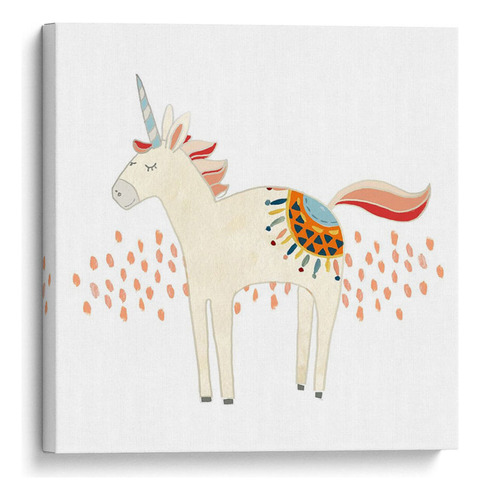 Canvas Lab Cuadro Unicorns Hipster I 25x25, June Erica Vess