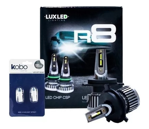 Kit Cree Led R8 42w 12v Chip Csp Sin Cooler 60000 Lum + 2t10