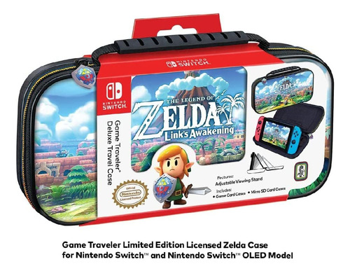 Game Traveler Zelda Nintendo Switch Case - Switch Carry Cas. Color Negro