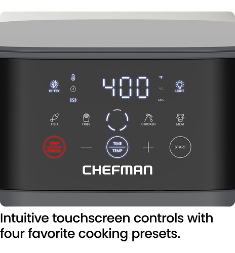 Chefman Air Fryer-airfryer Compacto De 6 Qt Para Comidas Ráp