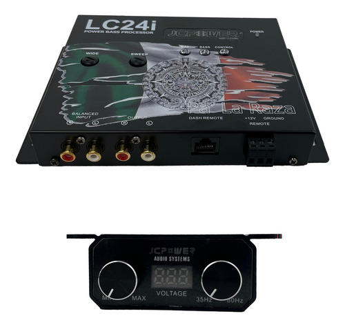 Epicentro Restaurador Jc Power Lc24i Con Medidor De Volts Co Negro