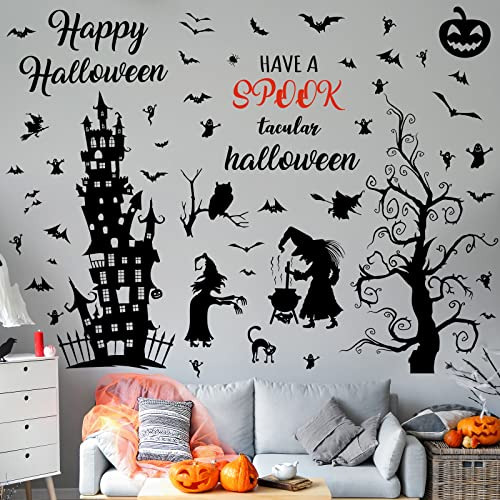 6 Hojas De Decoraciones De Pared De Halloween, Decoraci...