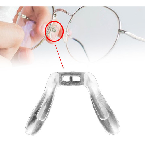 4 Sillín Para Gafas, Puente De Silicona, Almohadilla Grande
