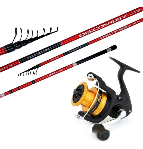 Combo Pesca Pejerrey Shimano Fx1000 Caster Discovery 450