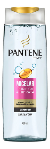 Shampoo Pantene Pro-V Micelar en botella de 400mL por 1 unidad