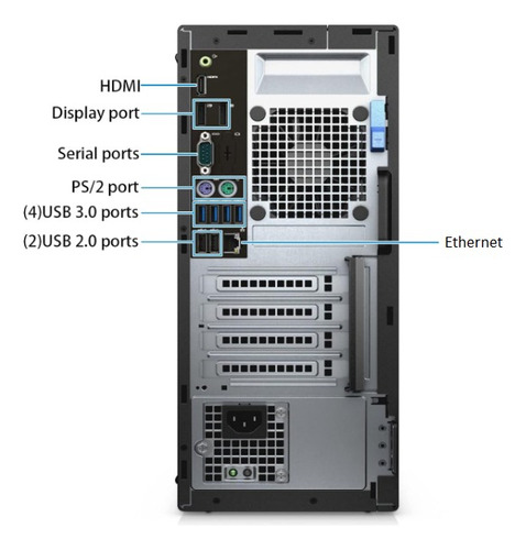 Cpu Dell Optiplex 7050 Intel Core I7 7th Gen 16gb Ram 1tbssd (Reacondicionado)