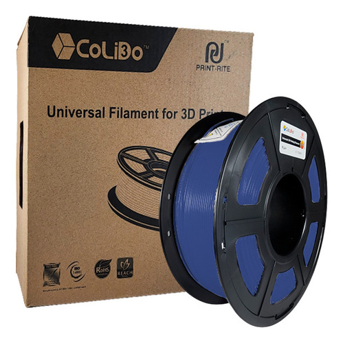 Filamento 3d Abs 1.75 Mm +/- 0.02 Mm 1kg Negro Marca Colido Color Azul