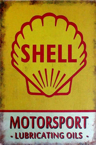 Chapas Vintage Retro Cartel Shell - 20x30