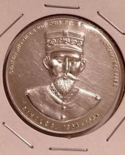 Medalla De Plata De Sinaloa General Antonio Rosales (Usado)