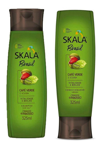 Skala Shampoo Y Acondicionador Brasil Café Verde X 325 Ml