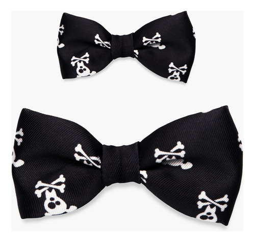 Gravata Pet Dognerd - 18 Estampas Tamanho G Cor Preto Caveirinha