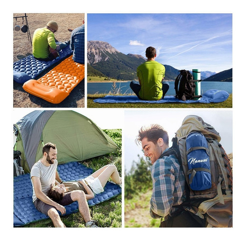 Colchoneta Acampar Ultraligera Portátil Con Almohada