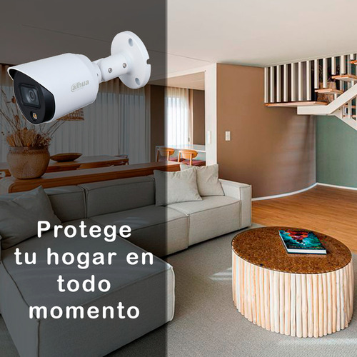 Kit De Video Vigilancia 4 Cámaras Bala 5mp Hfw1509tn Dahua - Dvr 8 Canales - 3k - Disco 1tb - Juego De Baluns Sin Cable - Accesorios Kitdh4bm5mpbal2tb Cctv Circuito Cerrado Procam