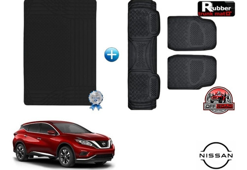 Tapetes 3pz + Tapete Cajuela Rd Nissan Murano 2015 A 2019