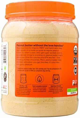 Imagen 8 de 8 de Pbfit Todo Orgánico Natural De Mantequilla De Maní En Polvo,