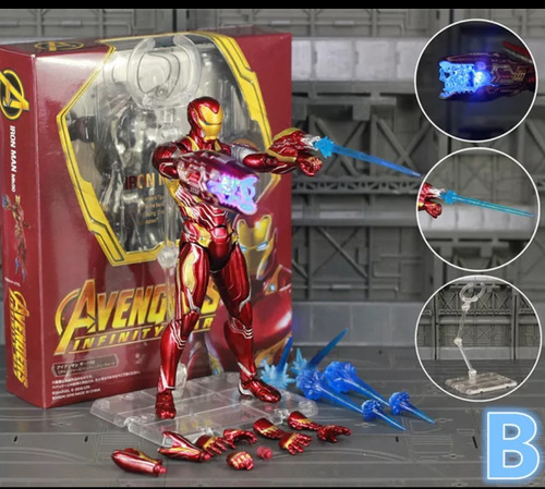 Imagen 1 de 7 de Figura Iron Man Mk50 Infinity War Articulable Shfiguarts