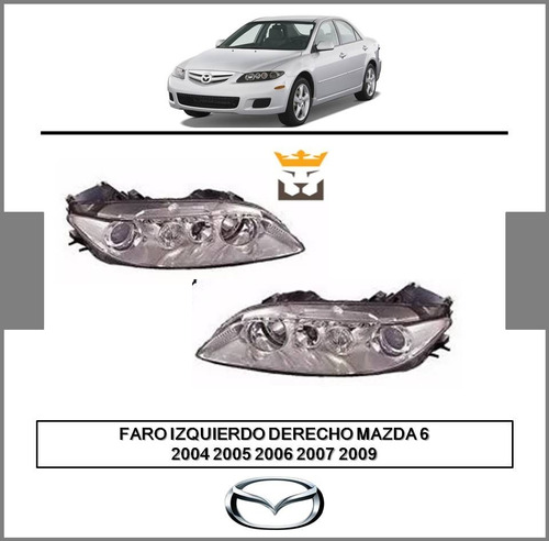 Faro Derecho Izquierdo Mazda 6 2004 2005 2006 2007 2008