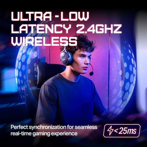 Auriculares Inalámbricos Para Juegos Oxs Storm G2 7.1 Surrou