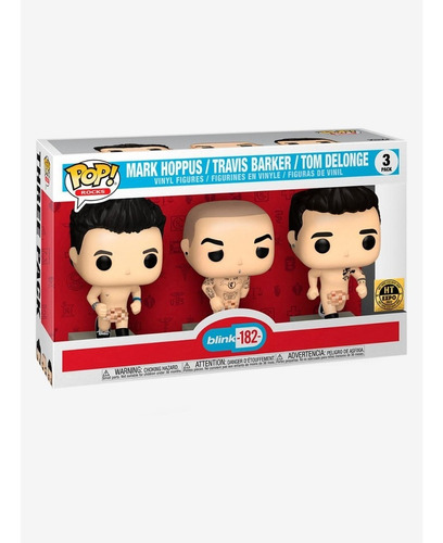 Pop! Rocks Blink-182 Mark Hoppus Travis Barker & Tom Delonge