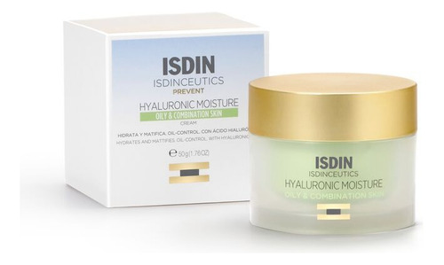 Isdinceutics Hyaluronic Moisture Crema Piel Mixta-grasa 50g Momento De Aplicación Día/noche Tipo De Piel Grasa