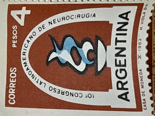 Estampilla Congreso Latinoamericano De Neurocirugía 1116  A3