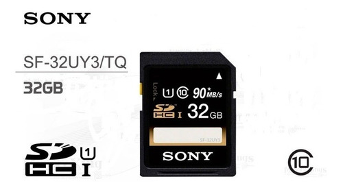 Memoria Sd 32gb Sony Clase 10, 90mb/s Graba 4k Canon, Nikon
