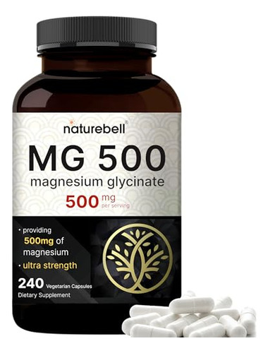 Glicinato De Magnesio 500 Mg 240 Cap De Naturebell