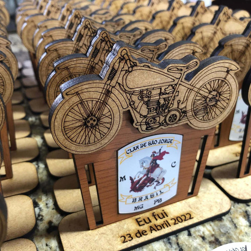 100 Troféus Personalizados Lembrança Motociclismo Motoclube