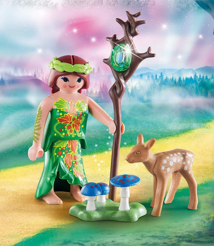 Pm Playmobil Hada Con Los Ciervos