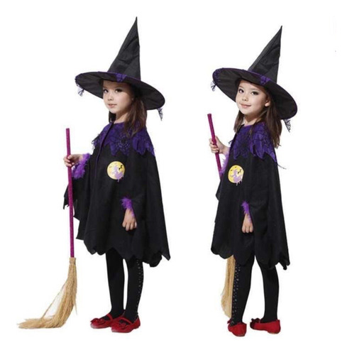 Disfraz De Bruja Para Halloween Para Niñas