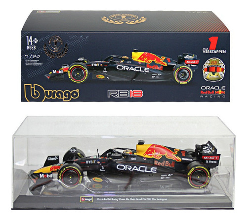 Burago 1:24 Red Bull F1 Racing Rb18 #1 Max Verstappen