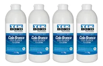 Comprar 4 Uni Cola Branca Tek Bond Para Tecidos  Pva Extra 1kg
