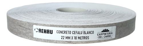 Canto Rehau Concreto Cefalu Blanco 22 Mm X 10 M C/cola Egger