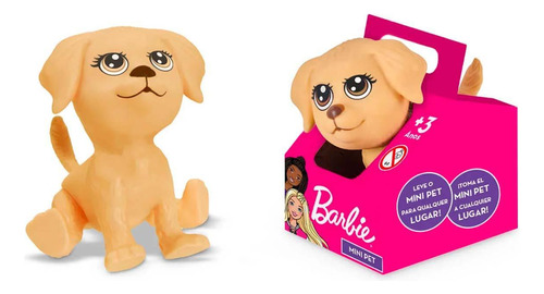 Brinquedo Taffy Mini Pet Na Casinha Da Barbie - Bege