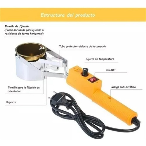 Crisol De Plomo De Estaño De 280 W Ajuste De Temperatura