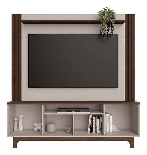 Home Balsamo Candian 150cm Mdp/mdf Tvs 65pol Jcm Movelaria Cor Café/off White