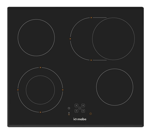 Imagen 1 de 5 de Tope Cocina 4 Hornillas Eléctrico Vitro Io Negro Mabe