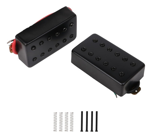 Yibuy Black 50mm/52mm Bridge & Neck Humbucker Pickups S...