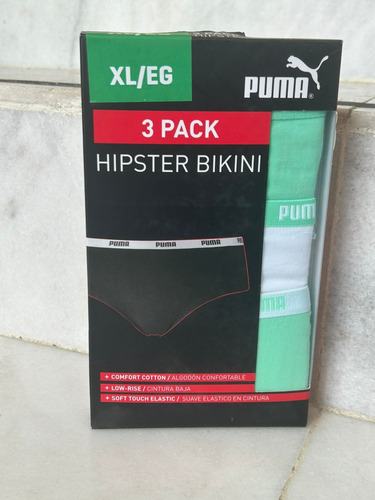 Pantys Hipster Bikini Puma 3 Piezas Para Mujer