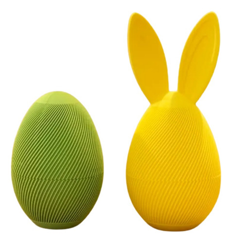 Huevo De Pascua Hueco 3 Unidades De Conejo / Liso A Elección