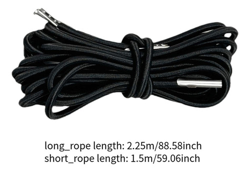 4x Cordones De Silla De Gravedad, Cuerdas Elásticas Negro
