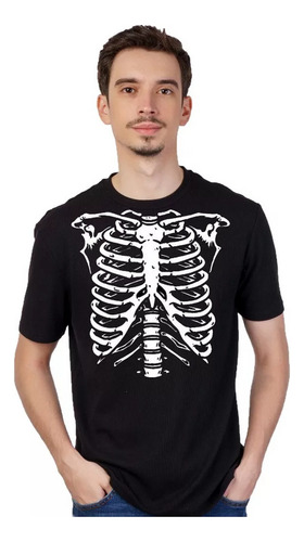 Remera Esqueleto -  - Disfraz Halloween 01 Unisex