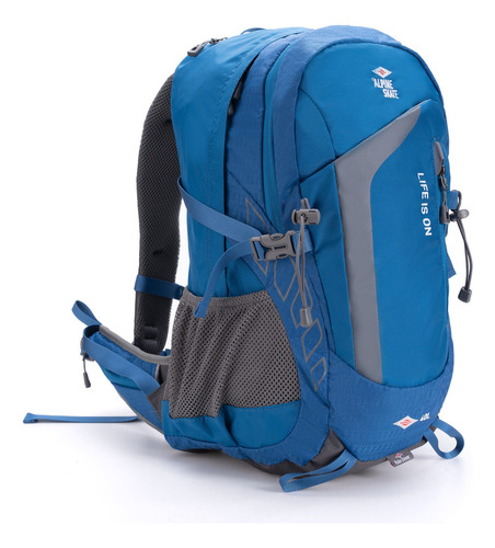 Mochila Camping Trekking Mochilero Alpine Skate 40+10 Lts Color Azul 27231 - 40lts