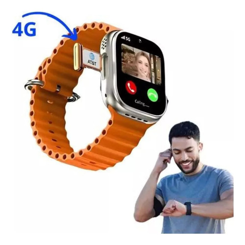 Smartwatch Bw9 Call 4g Com Sistema Android Entrada Para Chip