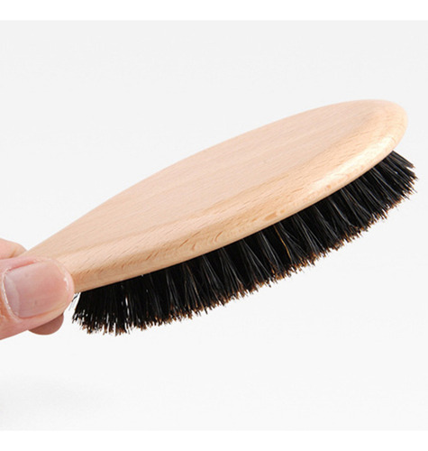 U Cepillo Desenredante Para Cerdas Jabalí Con Paleta Natural